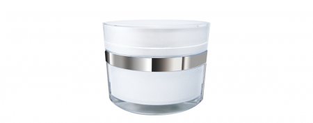 Acrylic Oval Cream Jar 50ml - AD-50 Cat Eyes